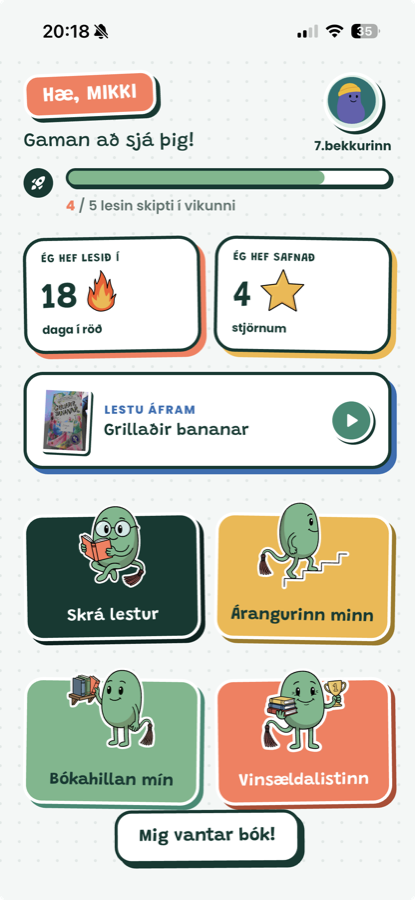 Læsir appið